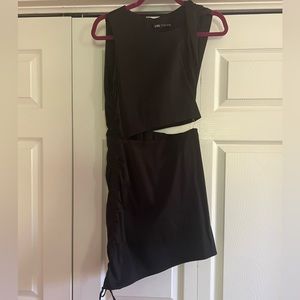 Zara Black Mini Dress w/ Cutout